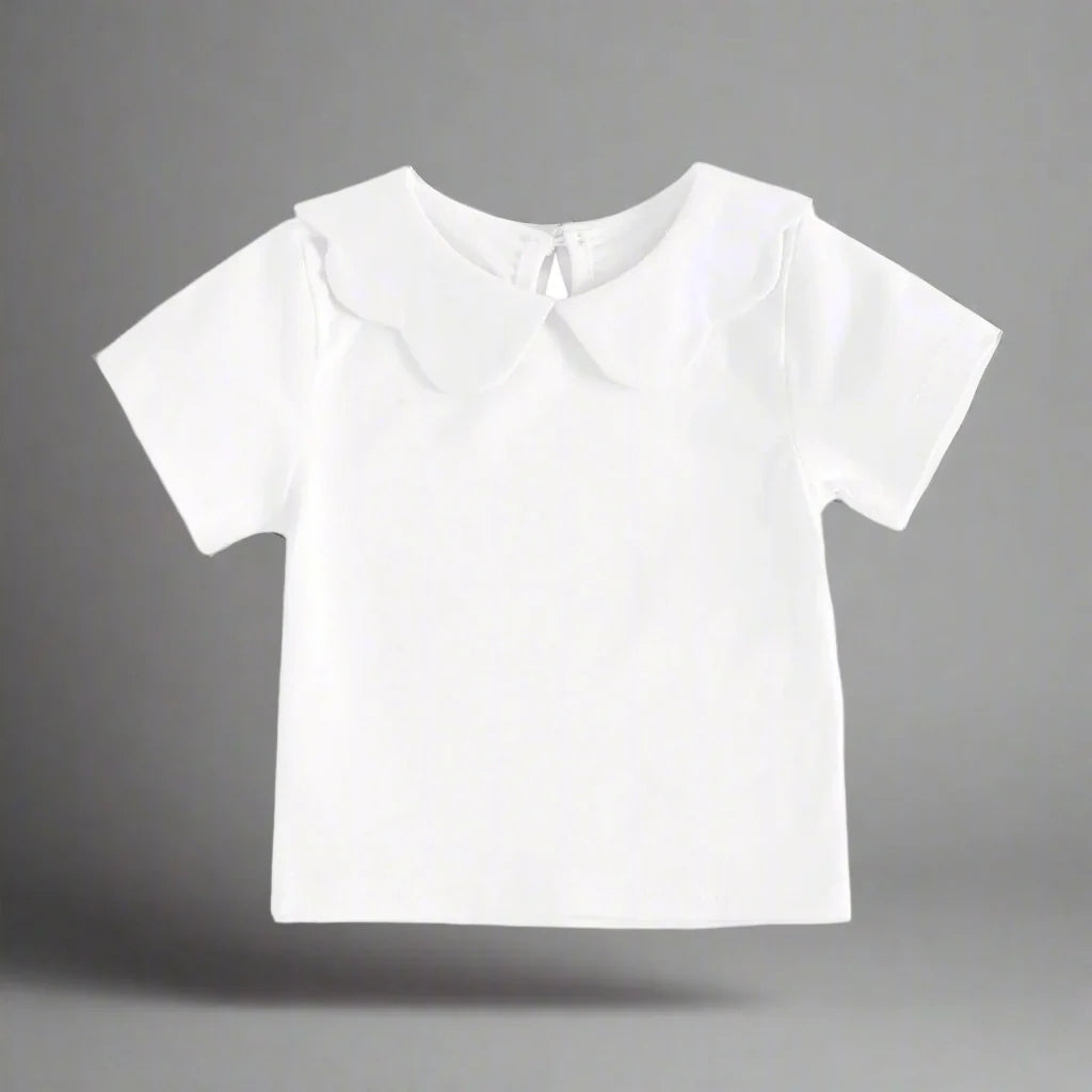 Girls Peter Pan Collar Shirt