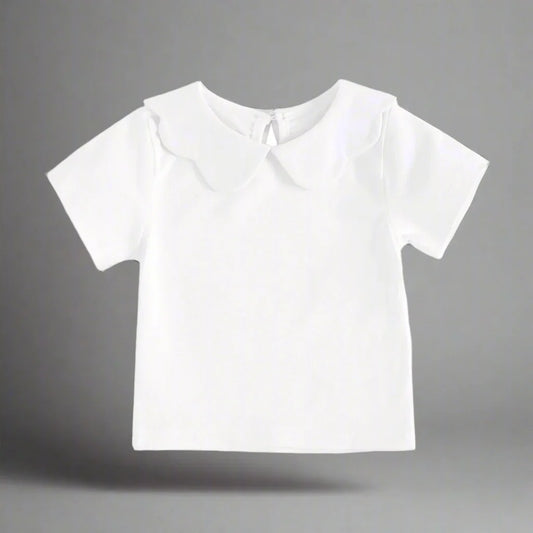 Girls Peter Pan Collar Shirt