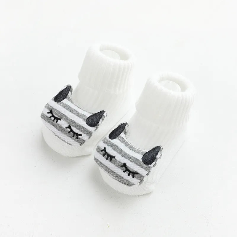 Animal Attached Non-Slip Floor Socks