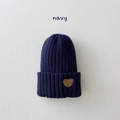 Teddy Bear Embroidered Beanie Hat