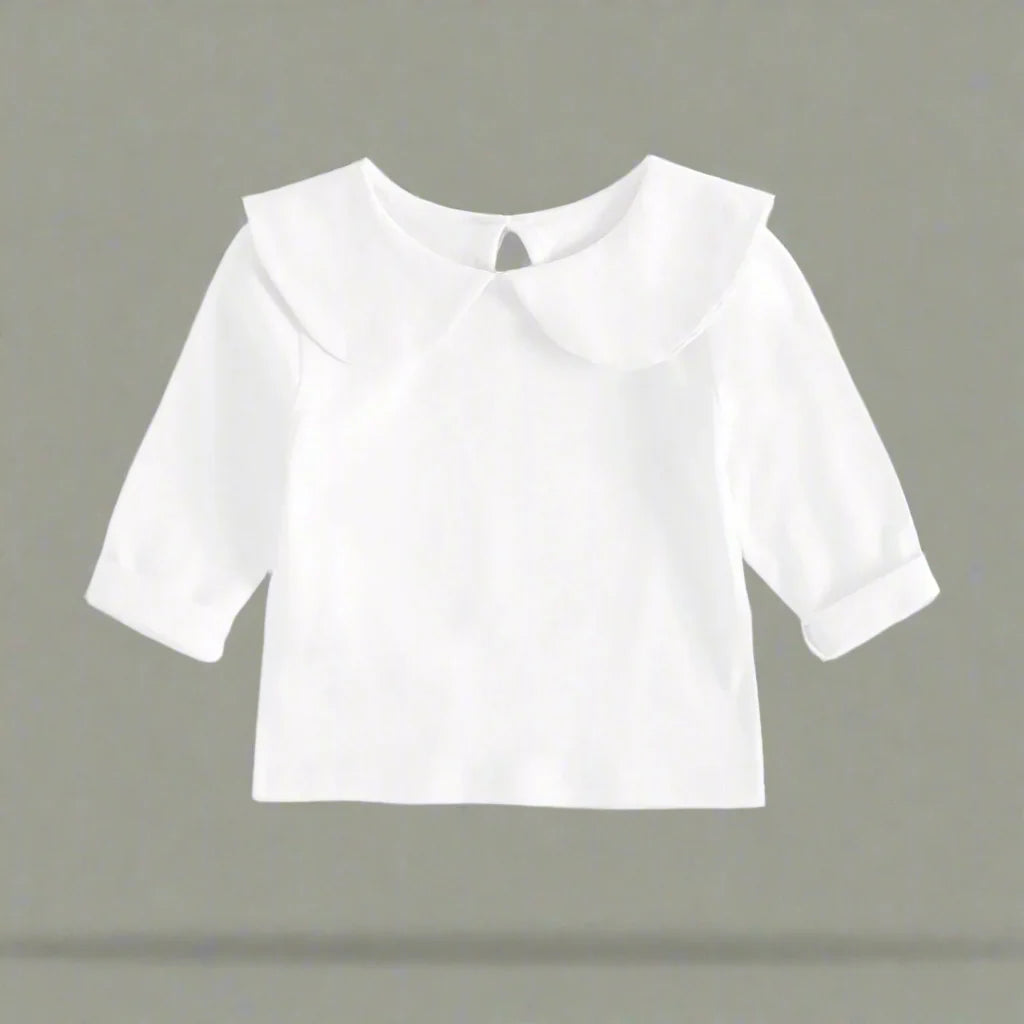 Girls Peter Pan Collar Shirt