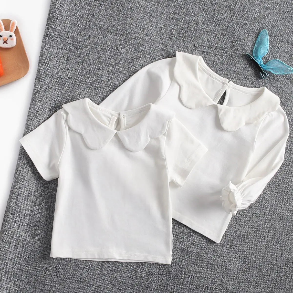 Girls Peter Pan Collar Shirt