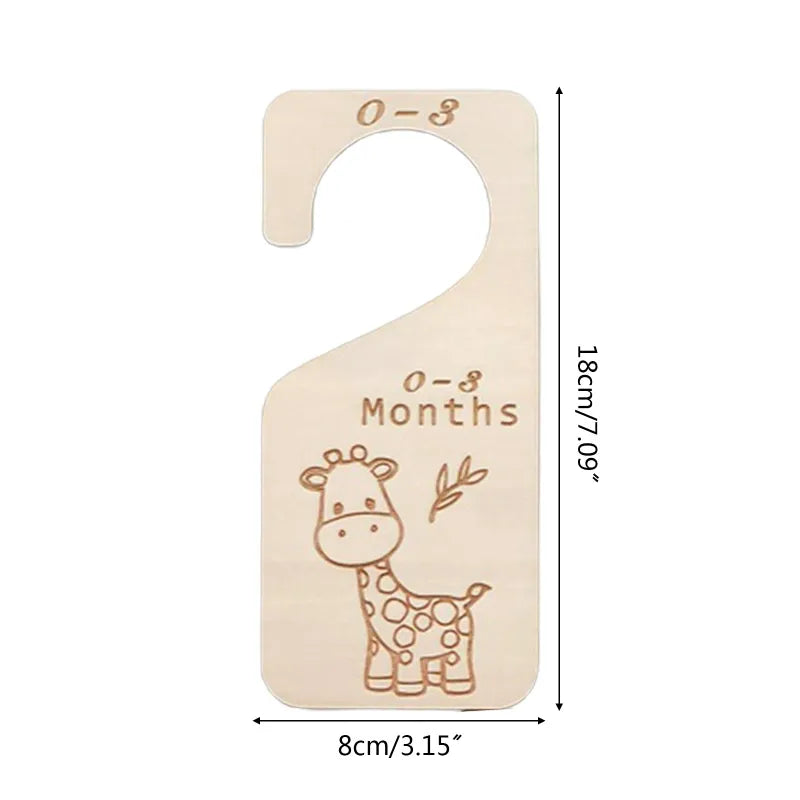 Wooden Carved Baby Closet Organizers