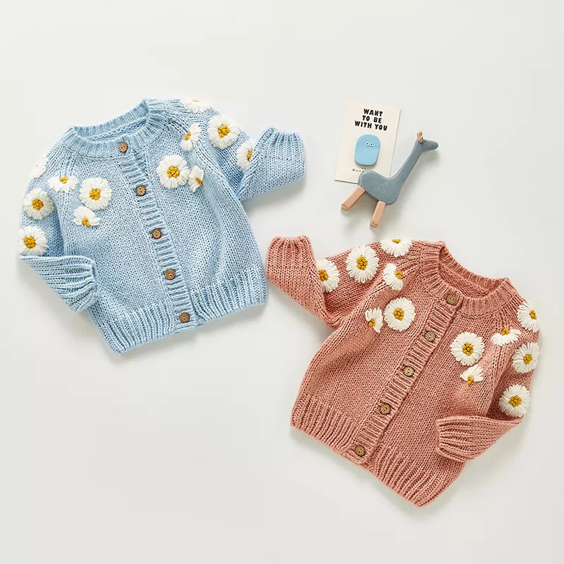Sunflower Embroidered Cardigan