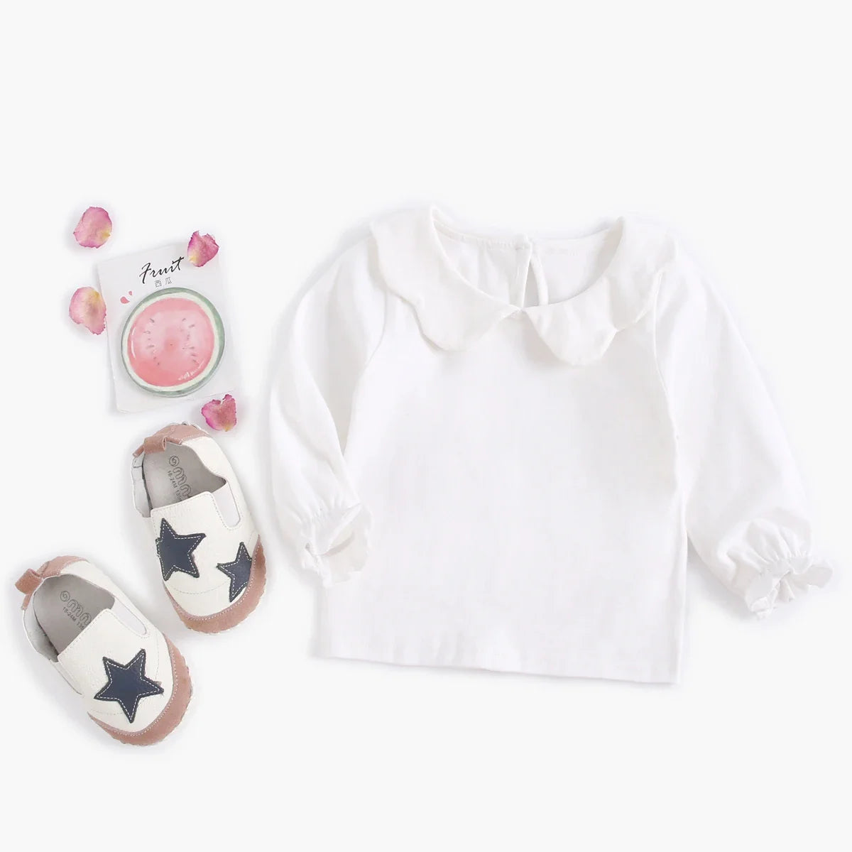 Girls Peter Pan Collar Shirt