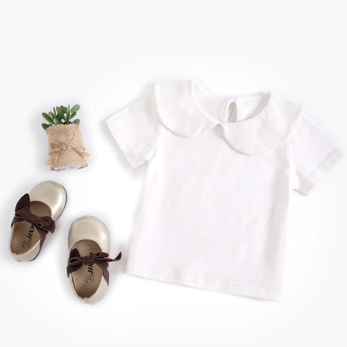Girls Peter Pan Collar Shirt
