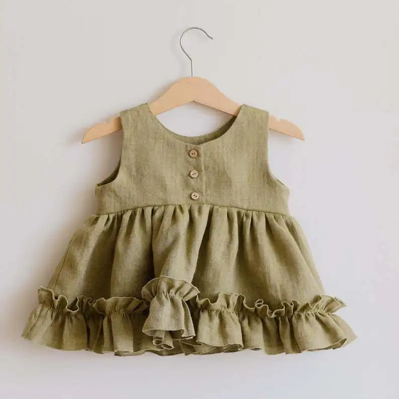 Flare Cotton Linen Outfit