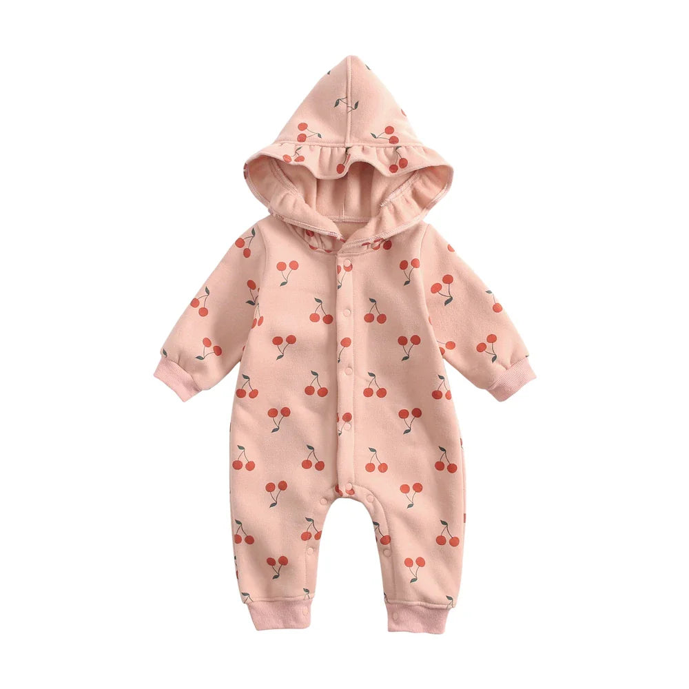 Hooded Cherry Jumpsuit
