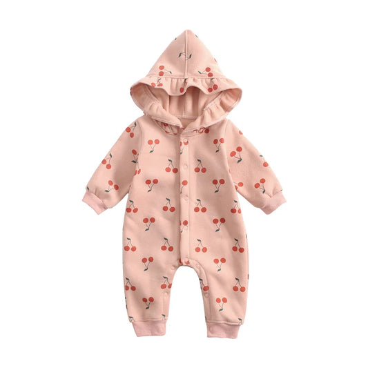 Hooded Cherry Jumpsuit