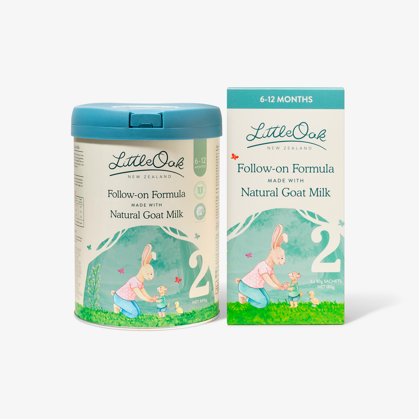 LittleOak One and One Bundle - Natural Goat Milk Follow-on Formula Stage 2
