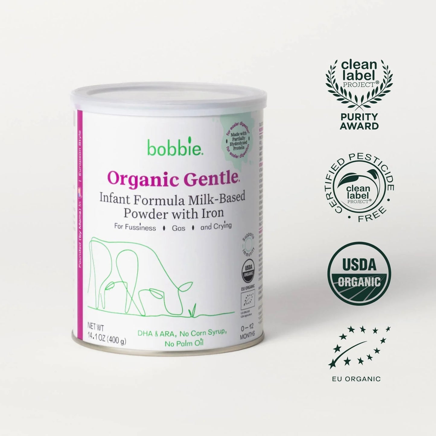 Bobbie Organic Gentle® Infant Formula (0-12 months)