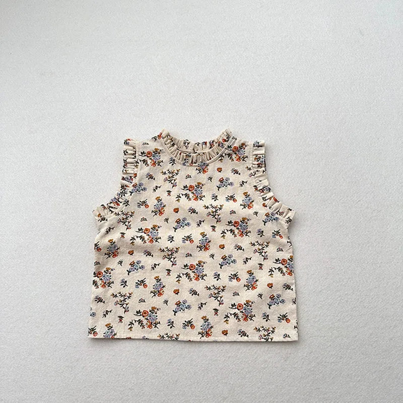 Ruffle Sleeveless Top