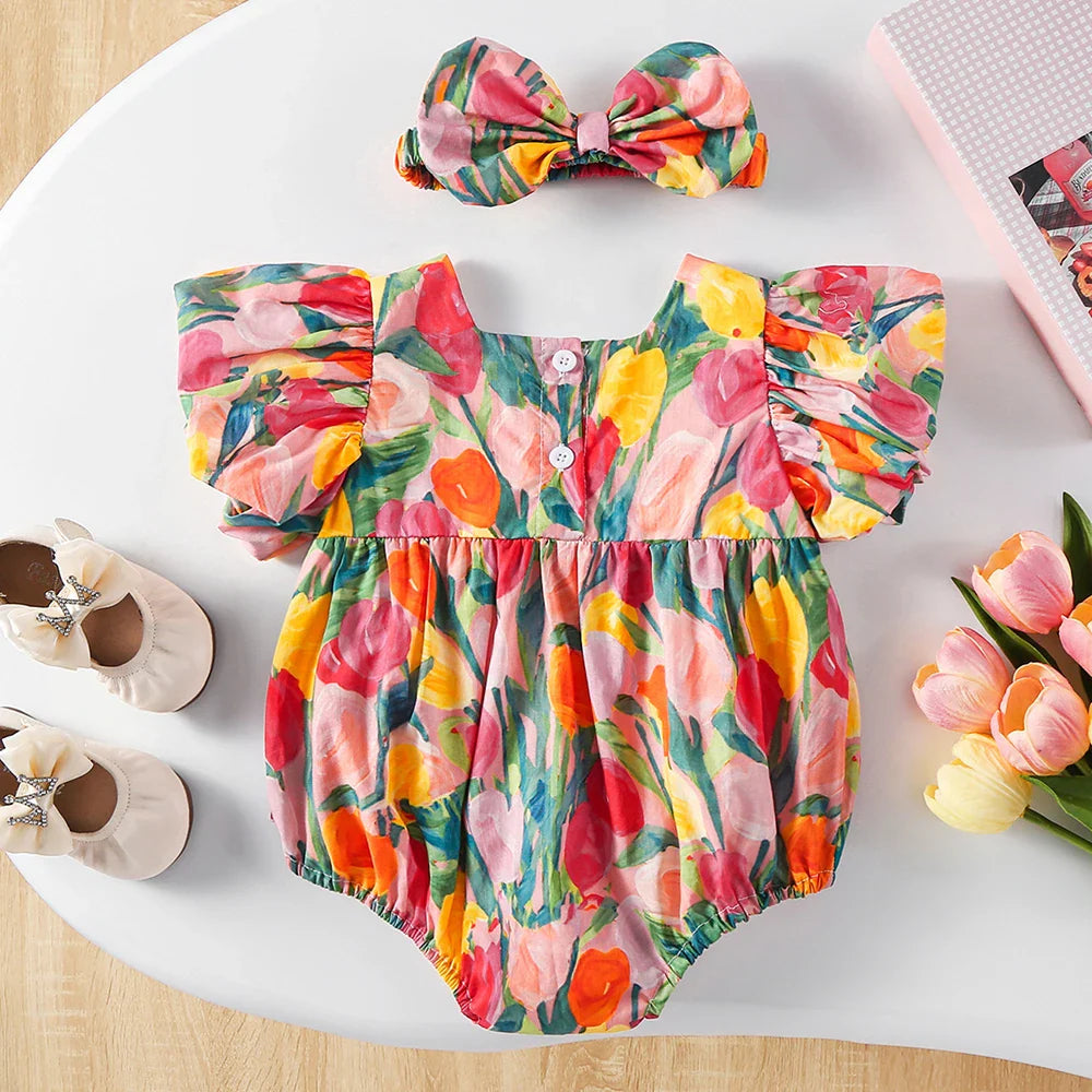 Tulip Romper and Headband