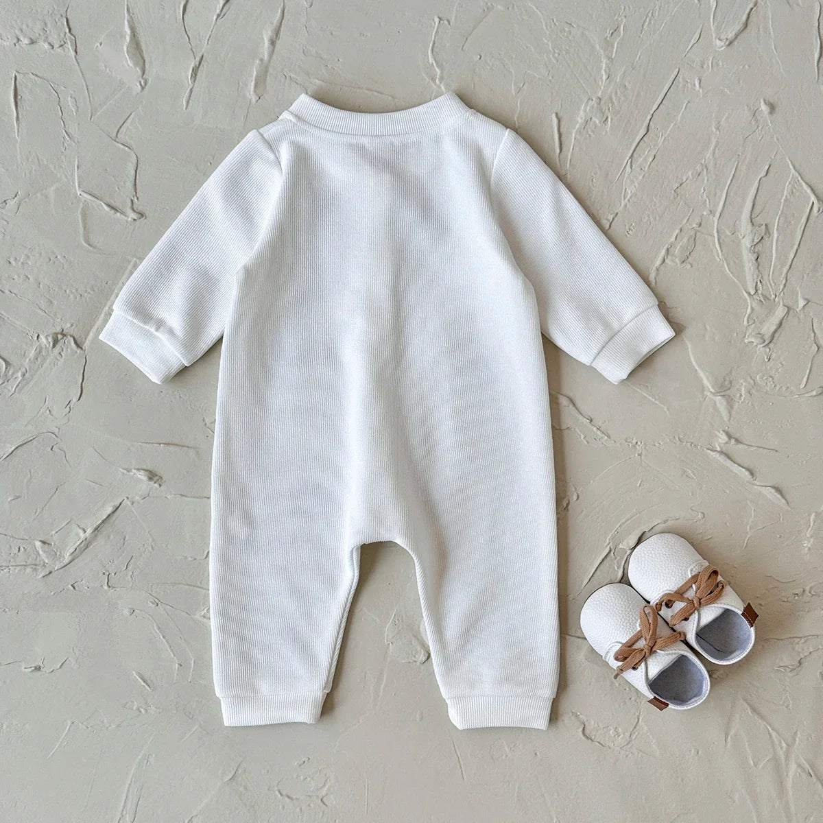 White Teddy Bear Jumpsuit