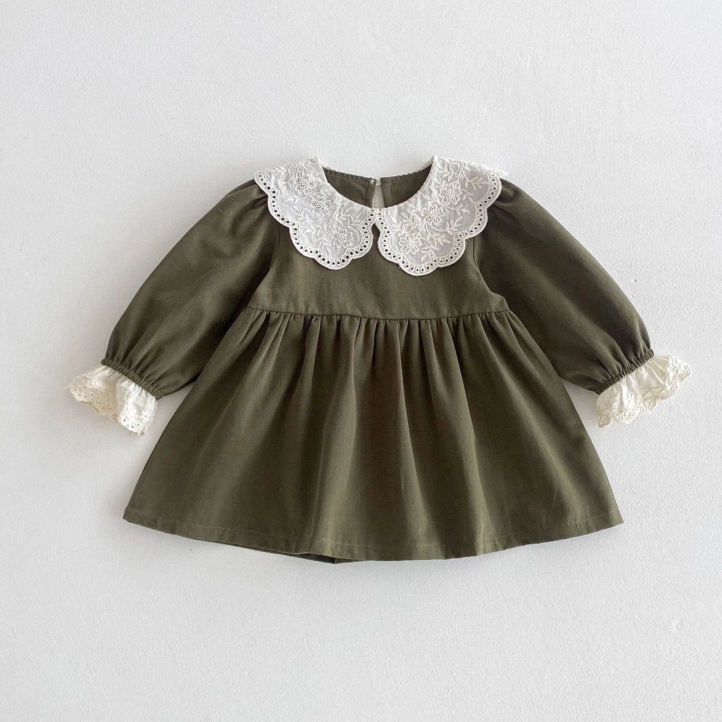 Euro Style Lace Collar Dress