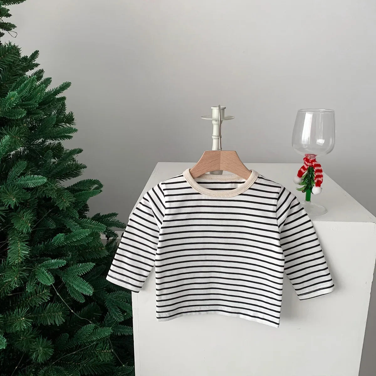 Long Sleeve Striped Top Tees