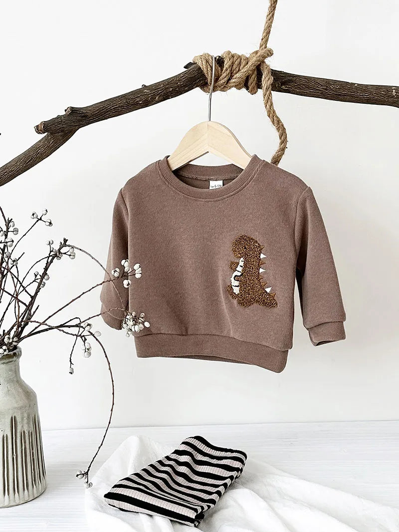 Dinosaur Striped Pants Set
