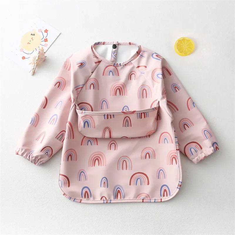 Kids Long Sleeved PU Bibs