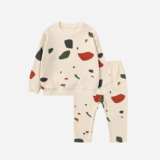 Abstract Printed Loungewear Set