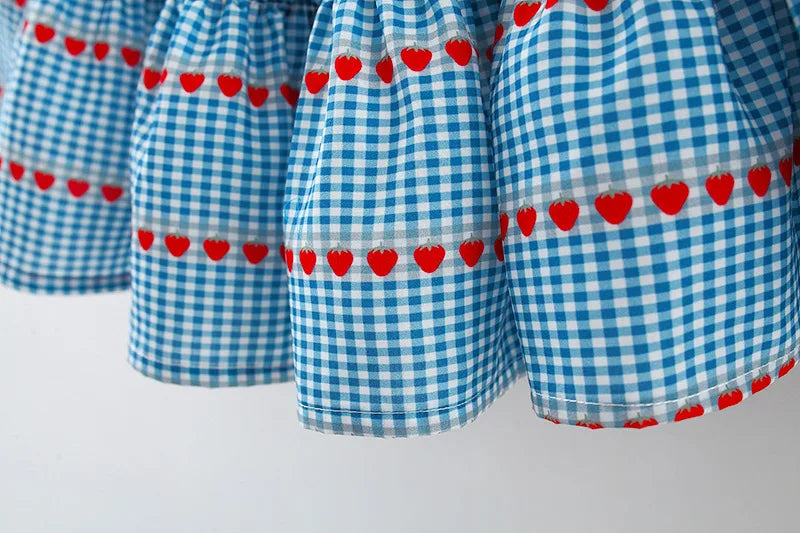 Sleeveless Cherry Dress With Bag