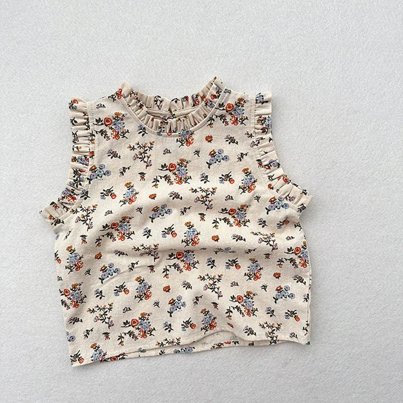 Ruffle Sleeveless Top