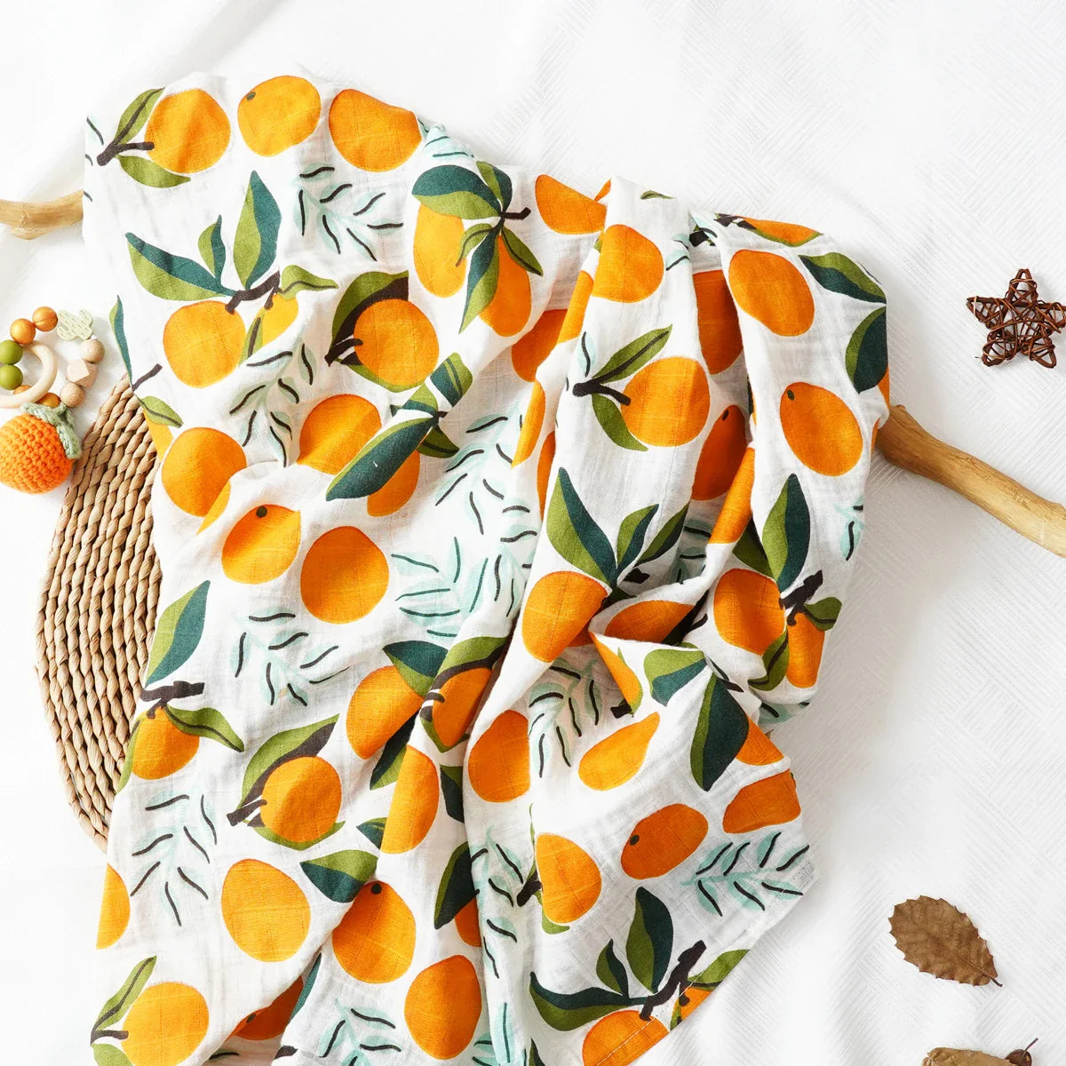 Printed Muslin Cotton Baby Swaddle