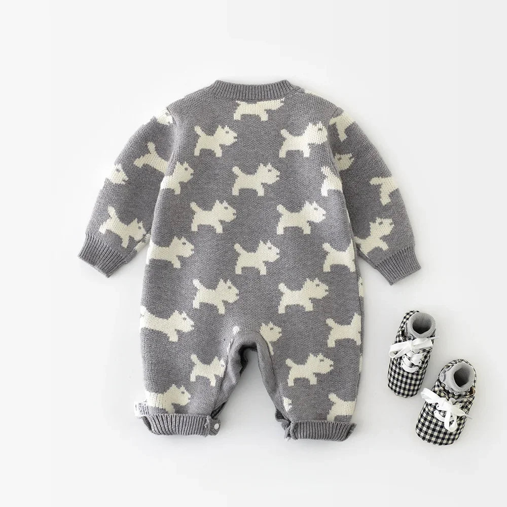 Knitted Puppy Dog Jumpsuit