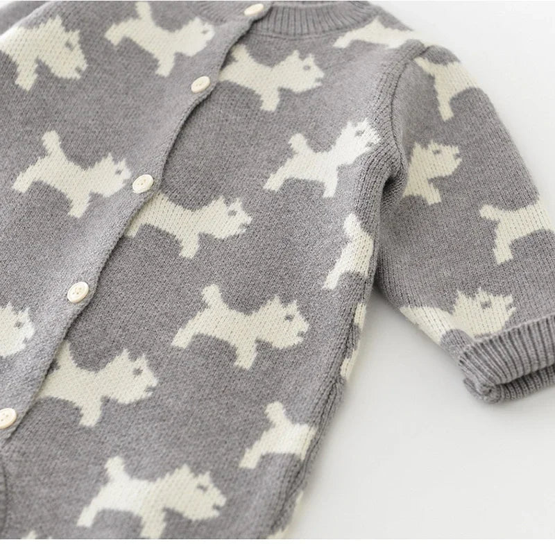 Knitted Puppy Dog Jumpsuit