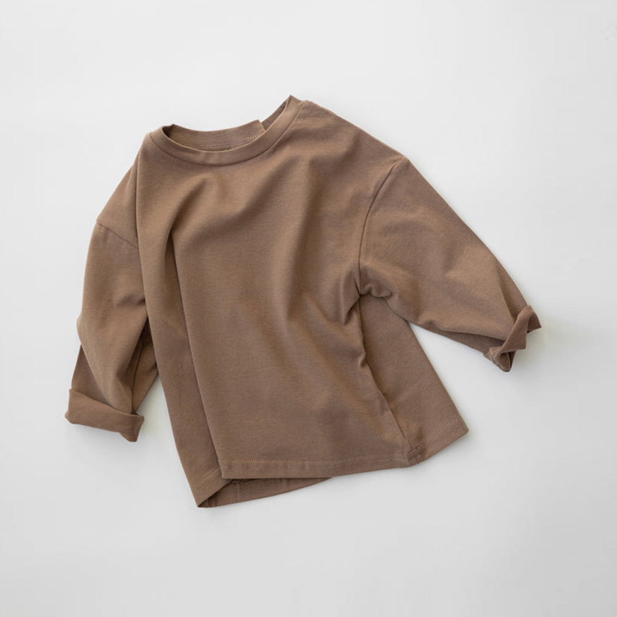 Long Sleeve Solid Cotton T-shirts