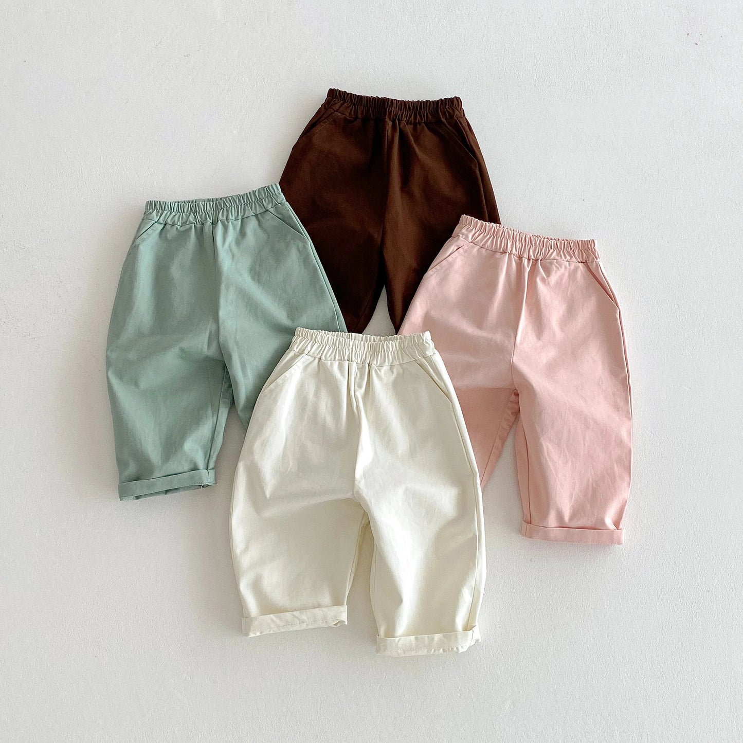 Elastic Waist Casual Pants