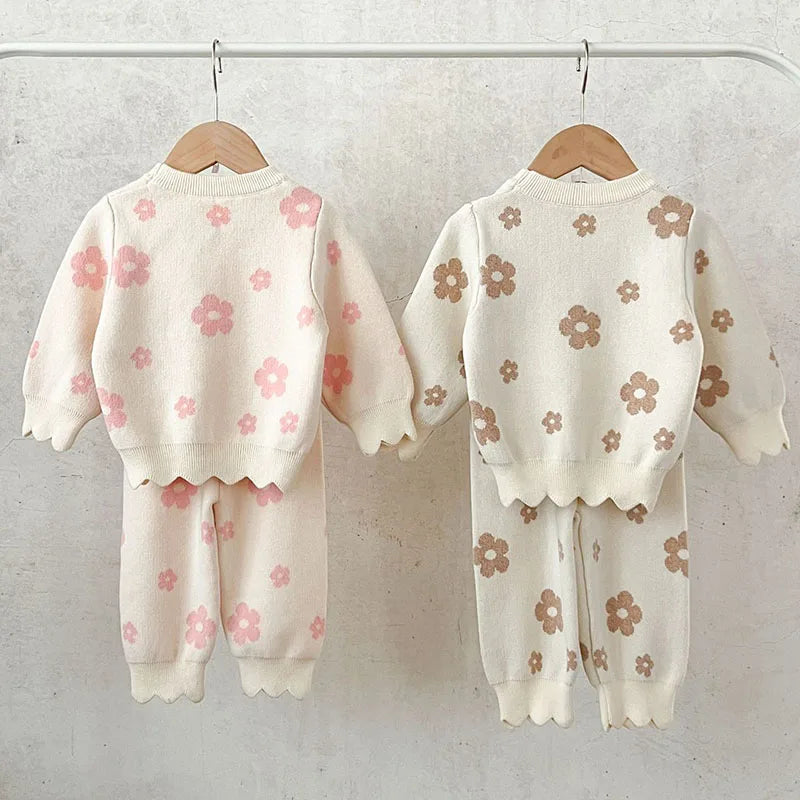 Flower Power Knitted Set