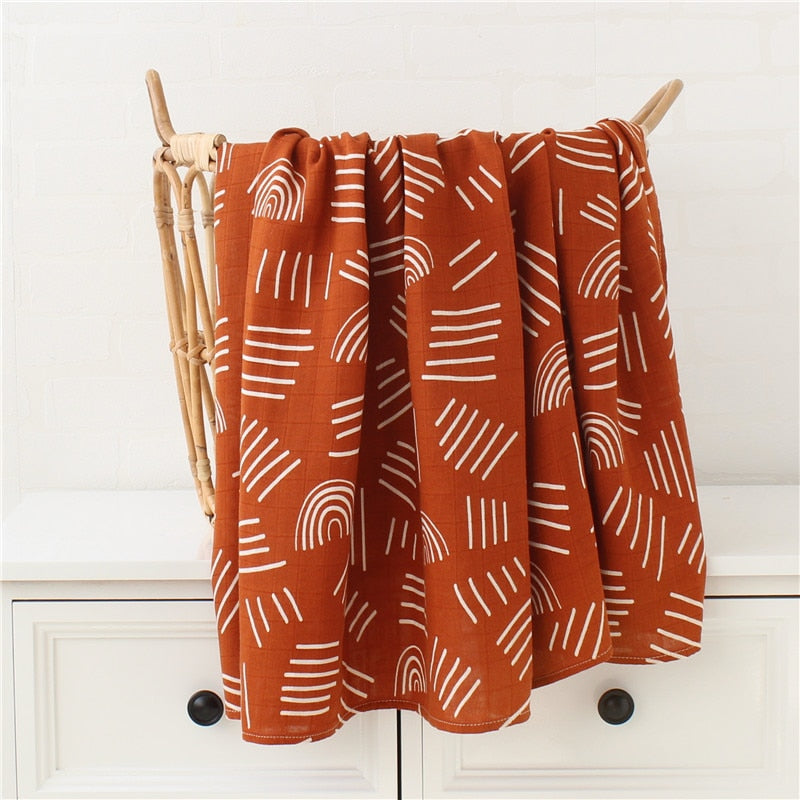 Art Deco Muslin Swaddles
