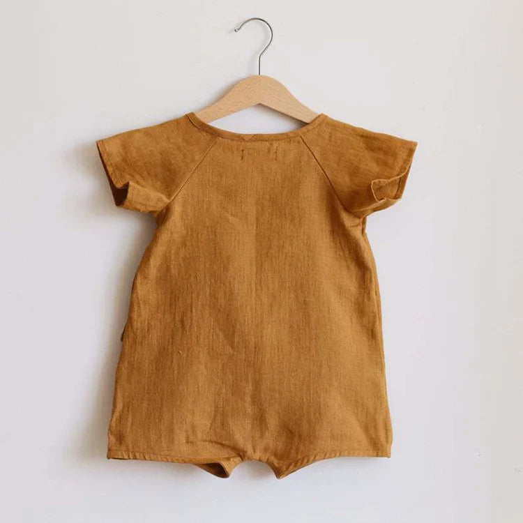 Cotton Linen Kimono Romper