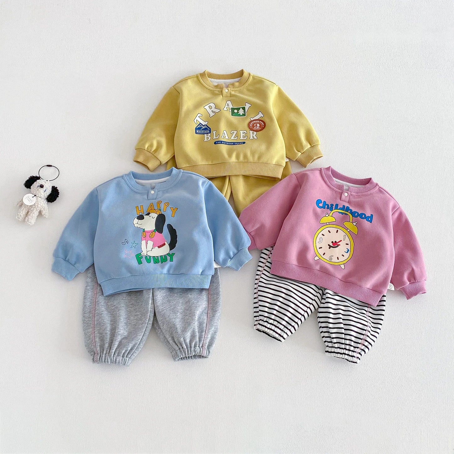 Cartoon Printed Jogger Set