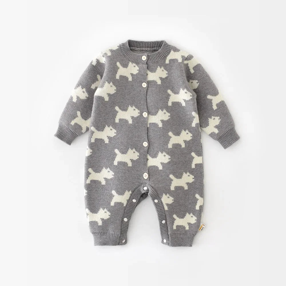 Knitted Puppy Dog Jumpsuit