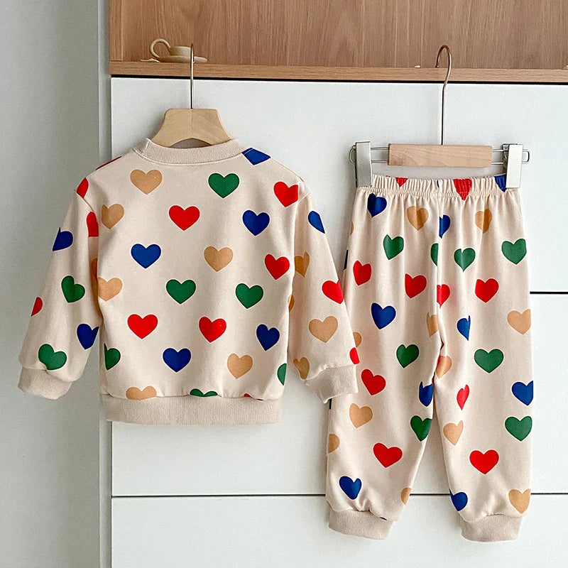 Heart Print Love Lounge Set