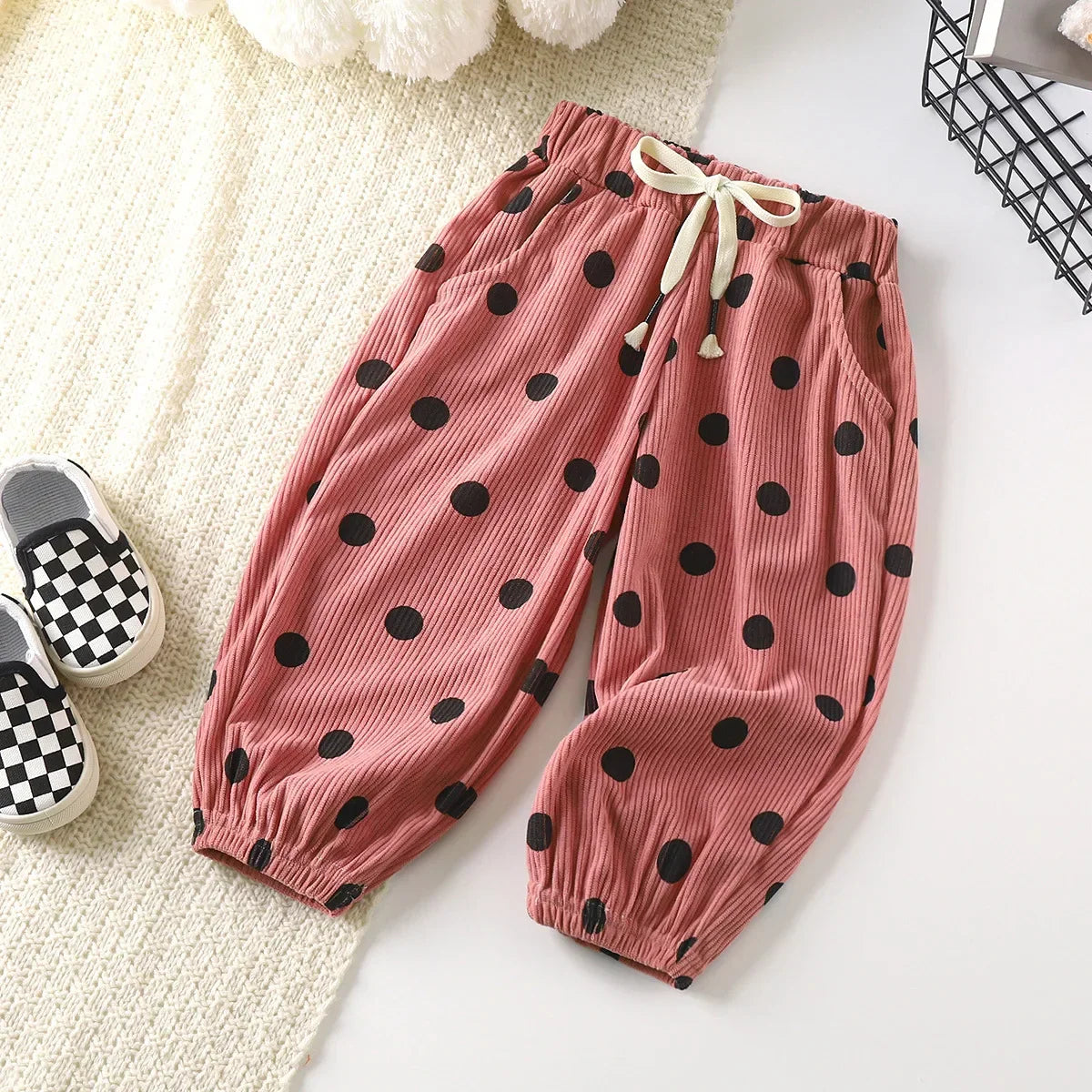 Drawstring Lantern Jogger Pants