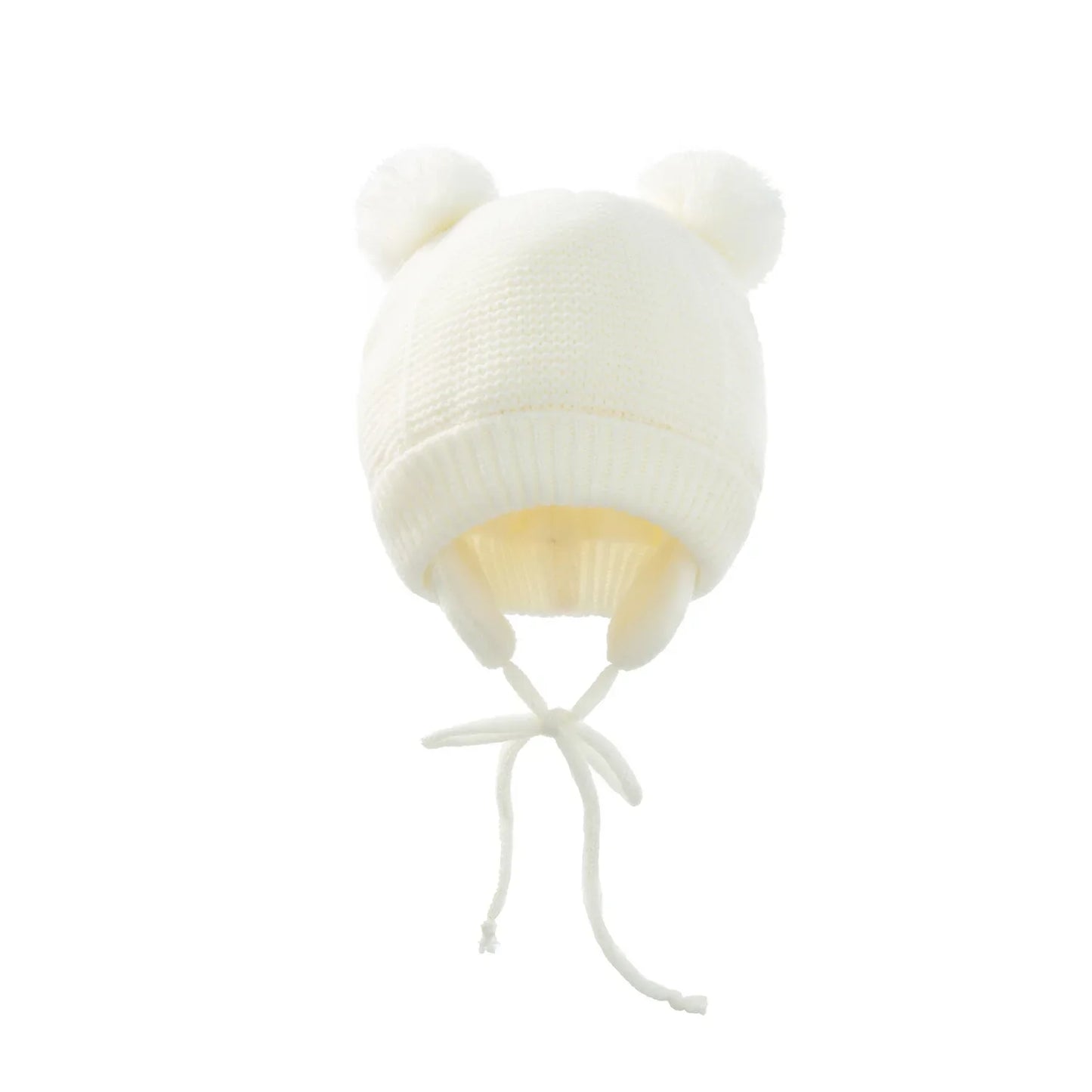 Knitted Pom Pom Winter Hat