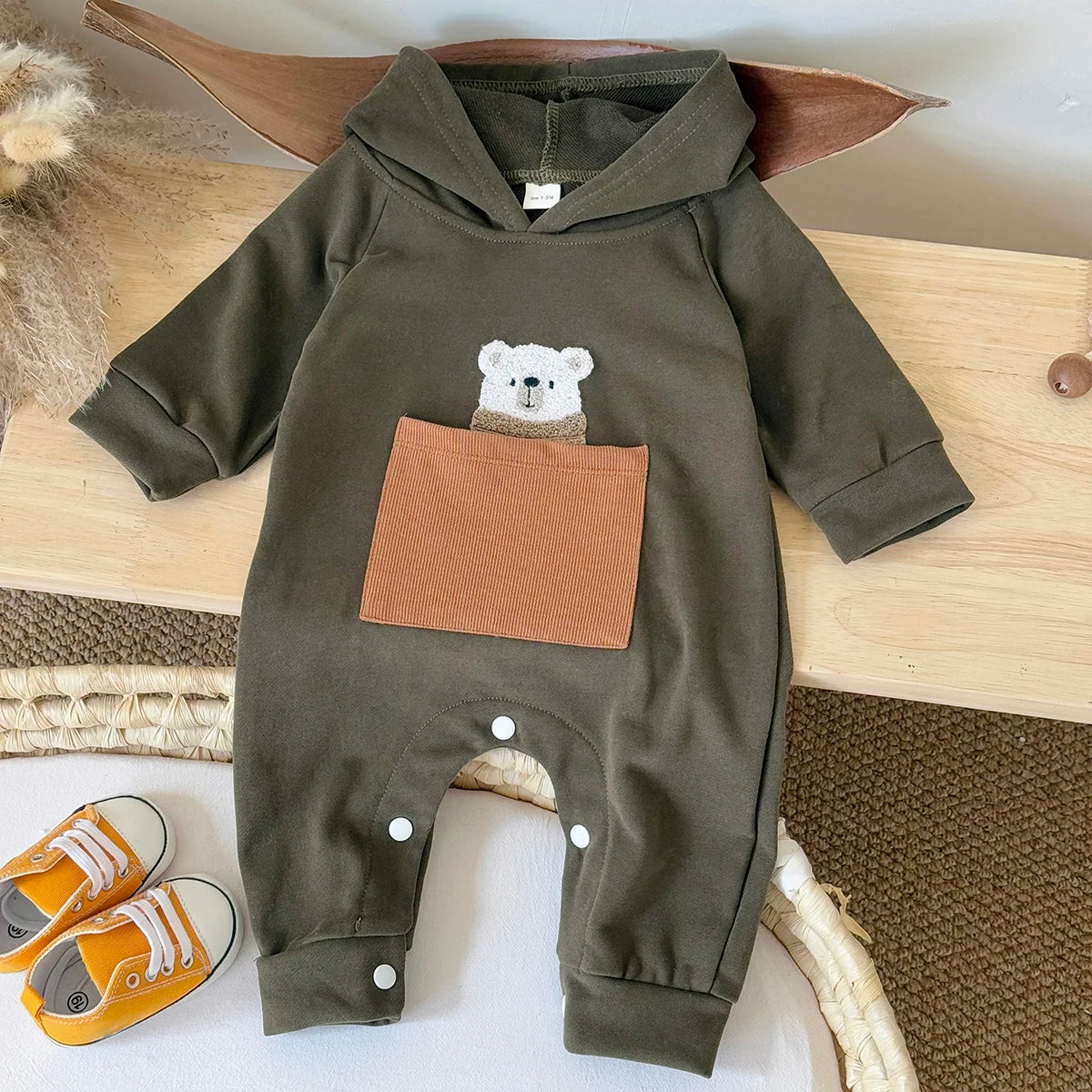 Bear Pocket Jumpsuit