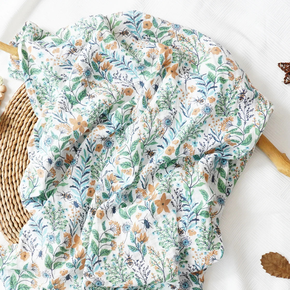 Printed Muslin Cotton Baby Swaddle