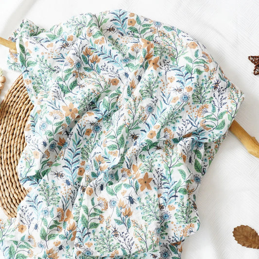 Printed Muslin Cotton Baby Swaddle