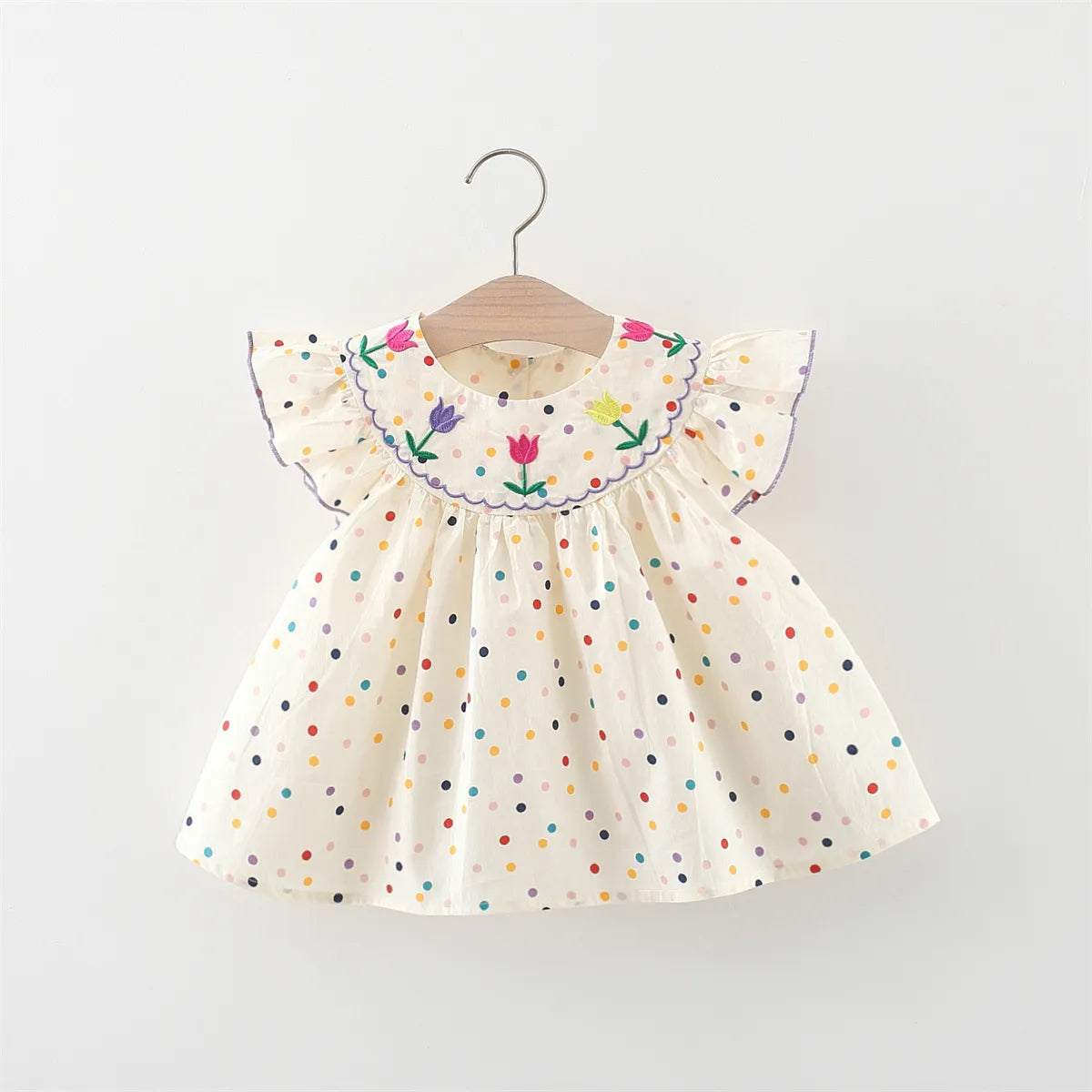 Polka Dot Floral Dress
