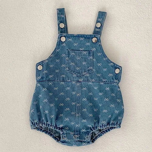 Printed Denim Sister Outfit