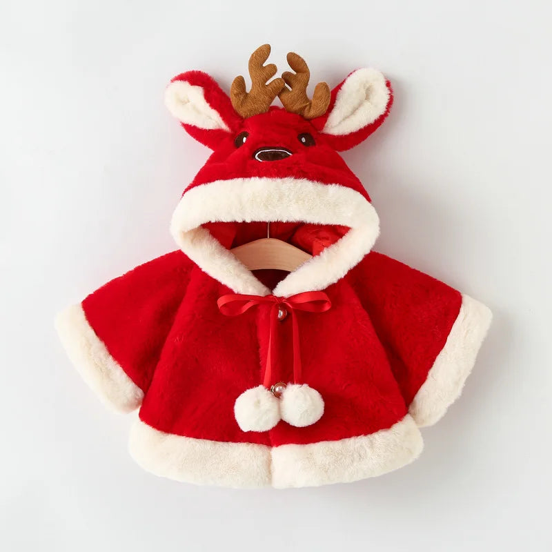 Plush Reindeer Poncho
