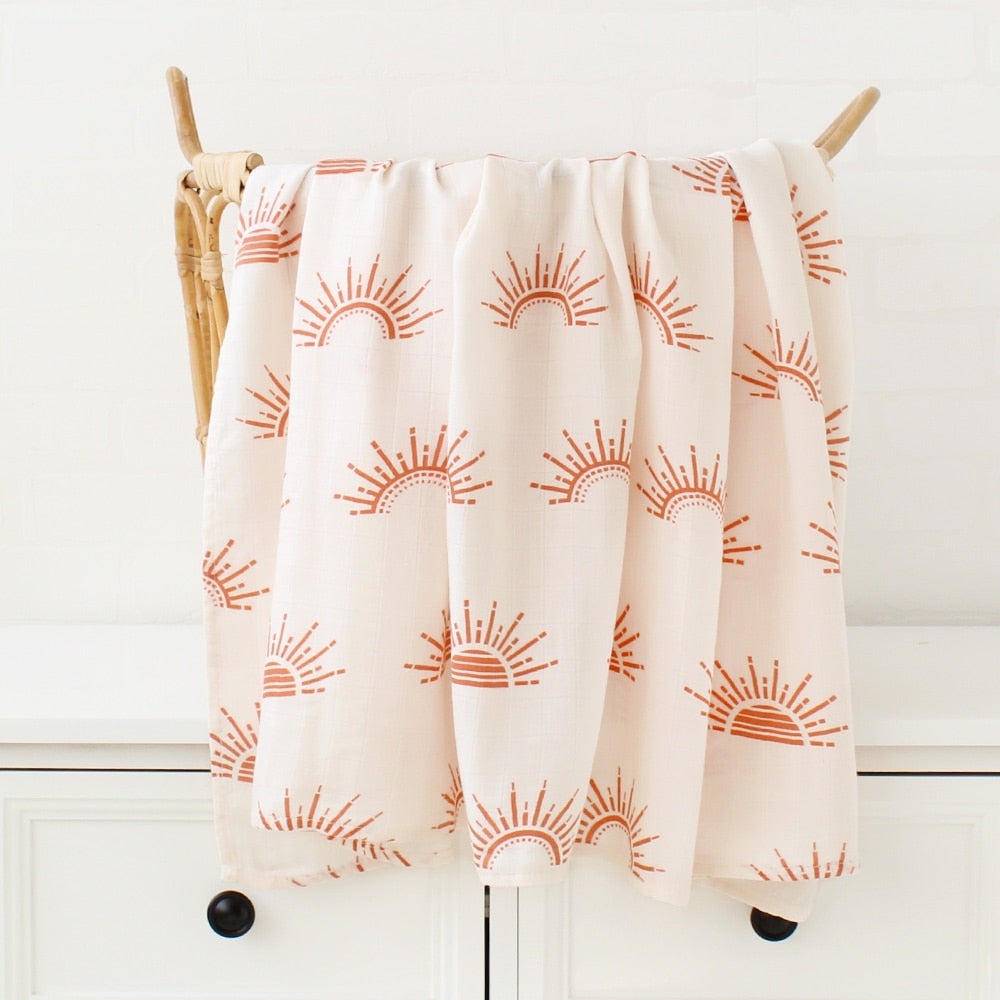Art Deco Muslin Swaddles