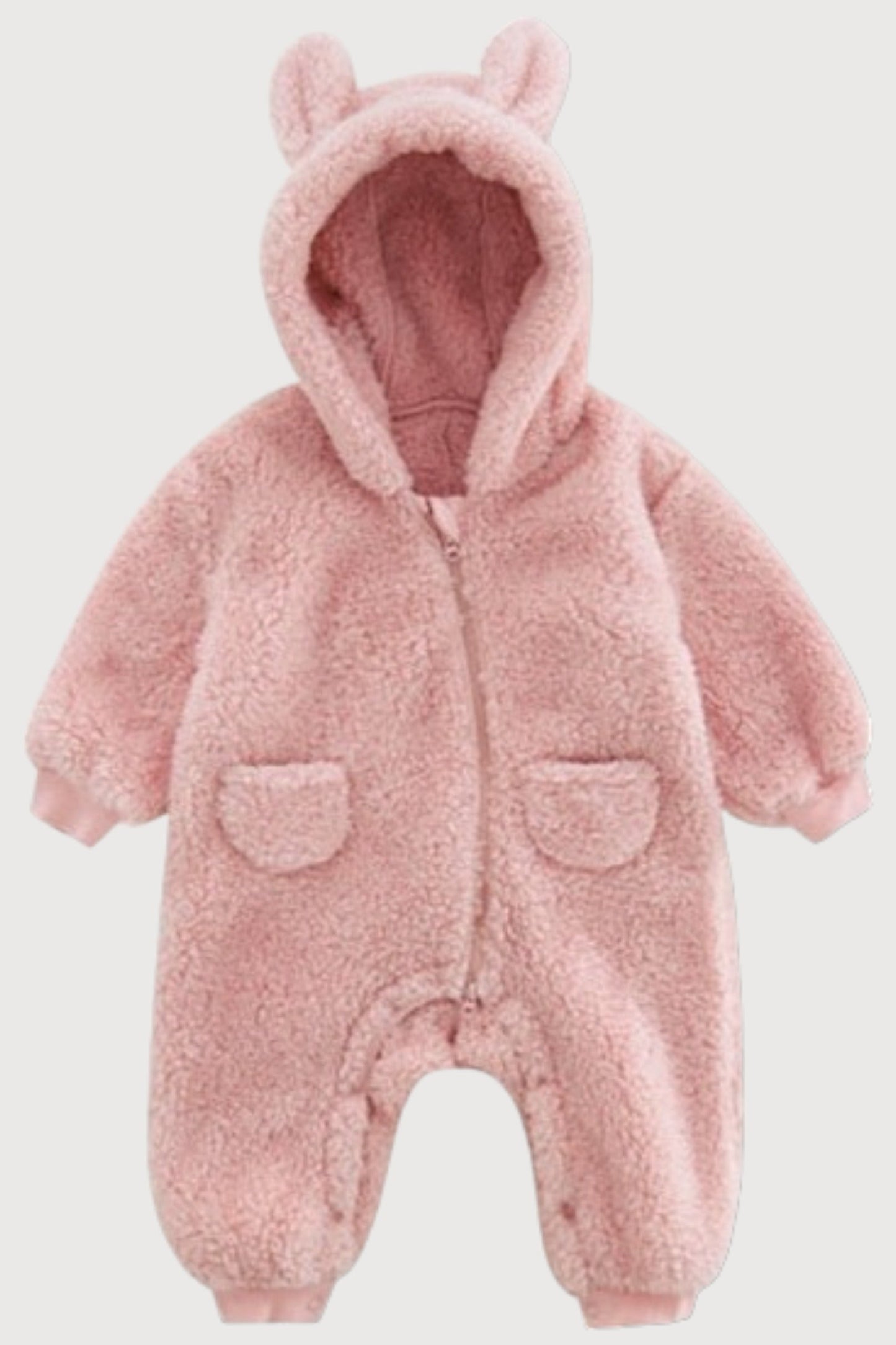 Fleece Teddy Bear Plush Jumpsuit
