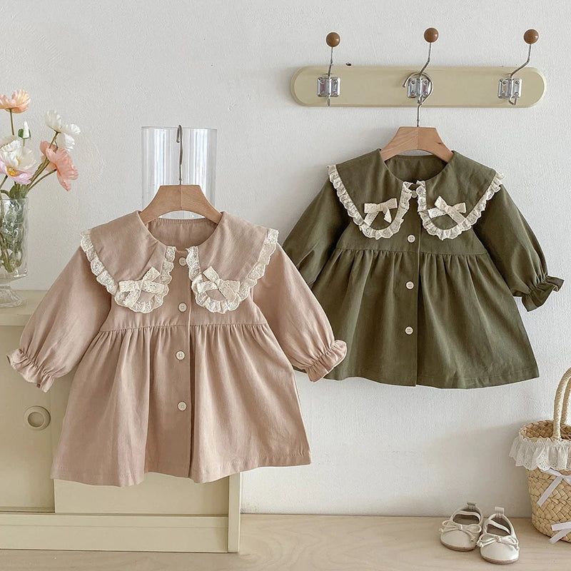 Double Bow Collar Dress