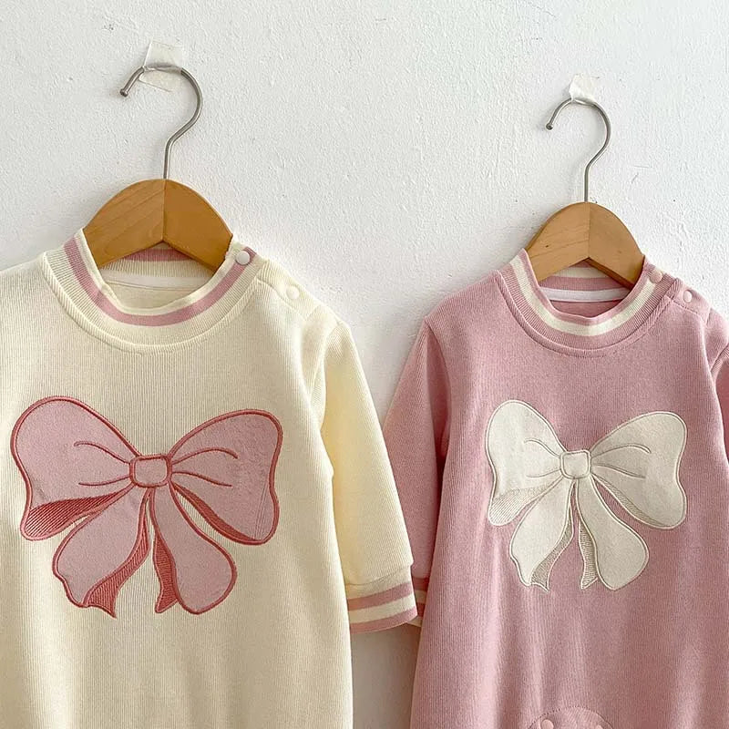 Knitted Ribbon Bow Jumpsuit