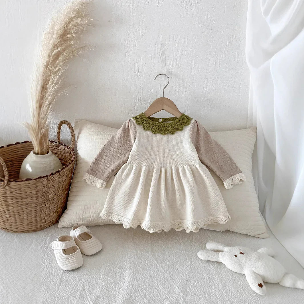 Color Block Knitted Dress