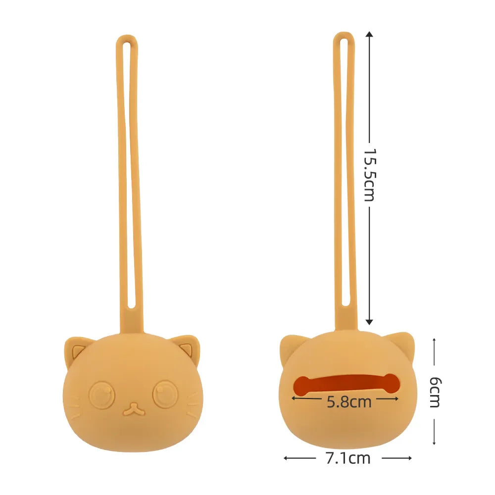Silicone Cute Cat Shape Pacifier Holder